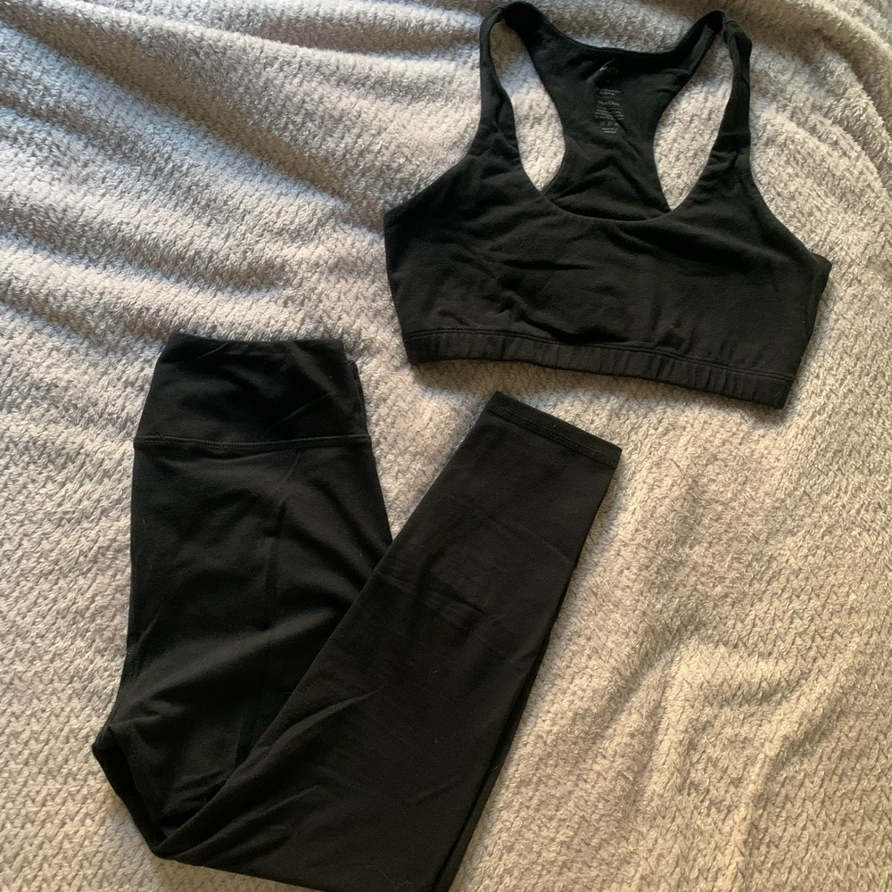 MATE the Label Organic Stretch Bra and Legging | M